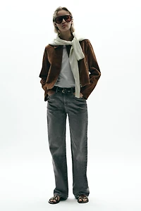 Z1975 HIGH-WAISTED REGULAR FIT JEANS WITH BELT