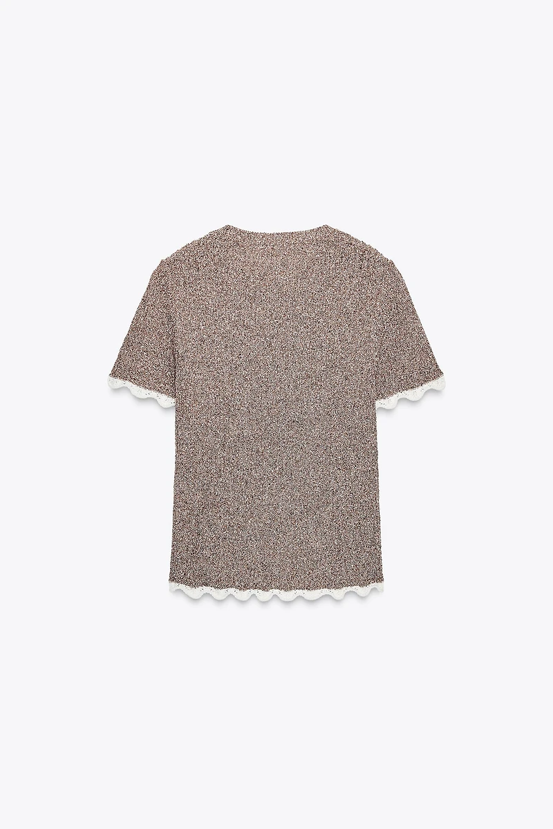 COMBINED KNIT T-SHIRT