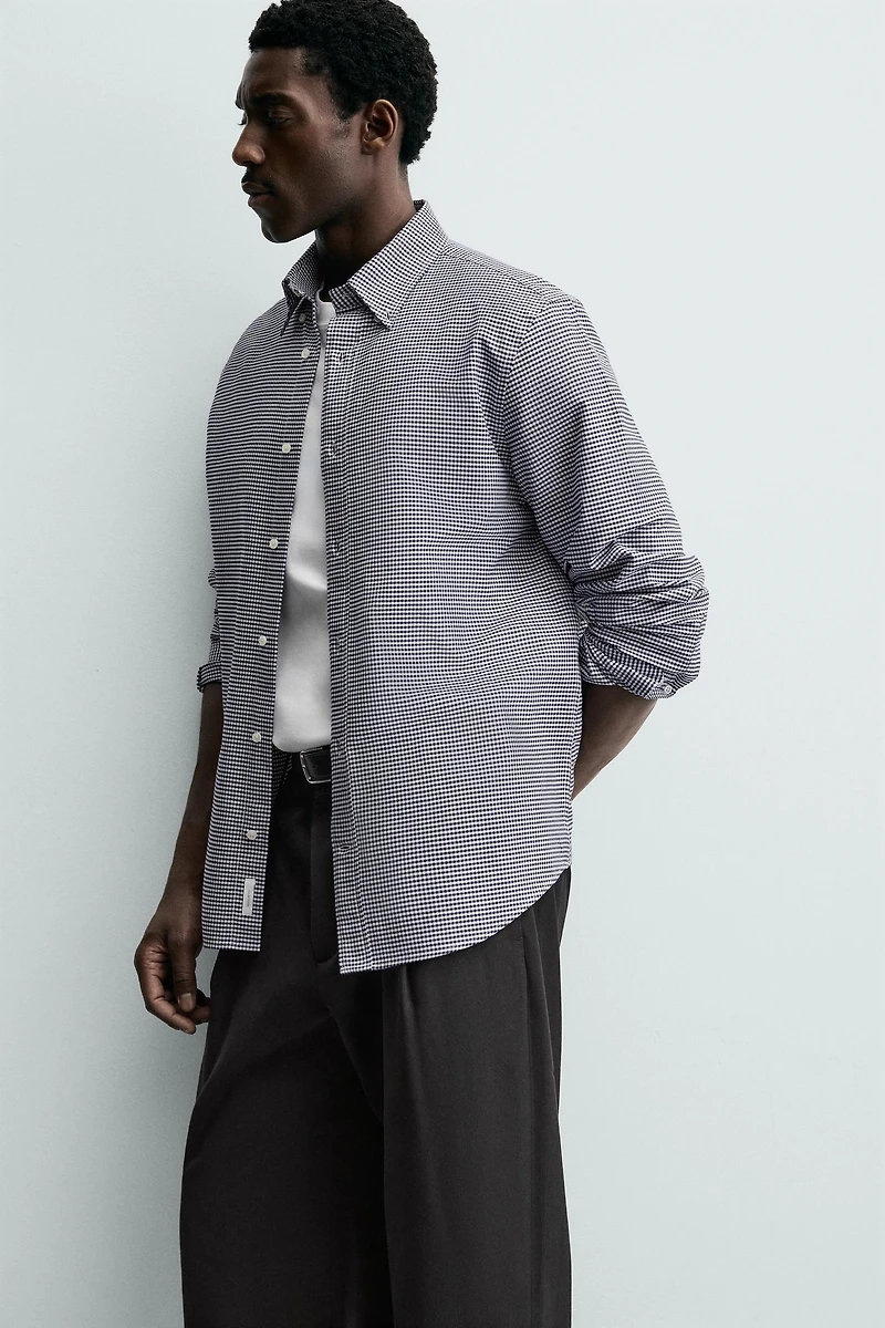 COTTON PLAID SHIRT