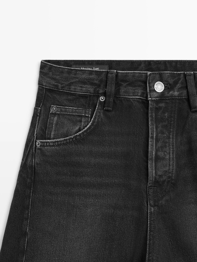 Mid-rise balloon fit jeans