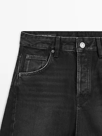 Mid-rise balloon fit jeans