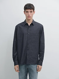 Relaxed fit check shirt