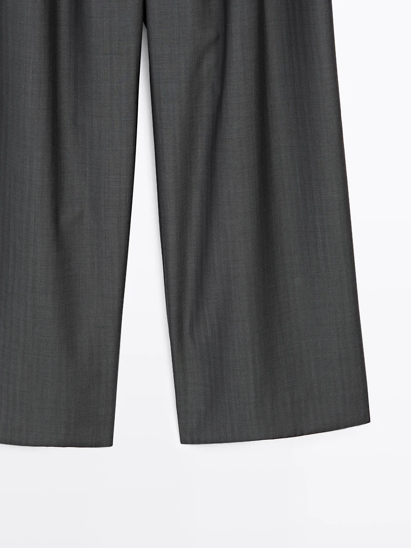 100% wool darted trousers - STUDIO