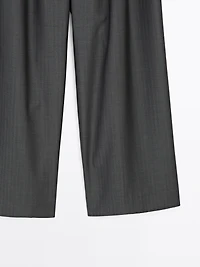 100% wool darted trousers - STUDIO