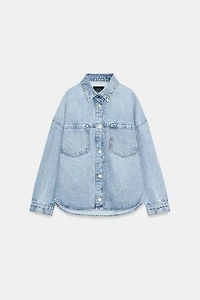 Z1975 OVERSIZED DENIM HOODIE JACKET