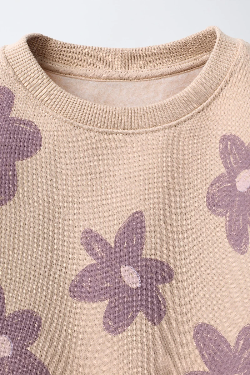 PRINTED JOGGING SWEATSHIRT AND LEGGINGS SET