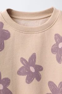 PRINTED JOGGING SWEATSHIRT AND LEGGINGS SET