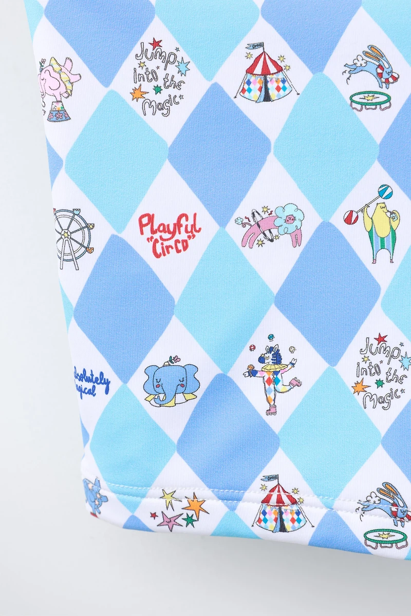 2-6 YEARS / CIRCUS PRINT SWIM TRUNKS
