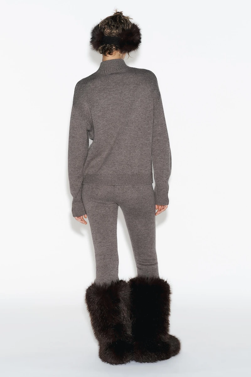 90% WOOL FLARE SKI COLLECTION PANTS