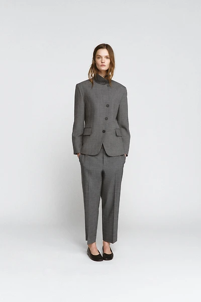 ZW COLLECTION PLAID STRAIGHT PANTS