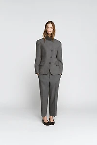 ZW COLLECTION PLAID STRAIGHT PANTS