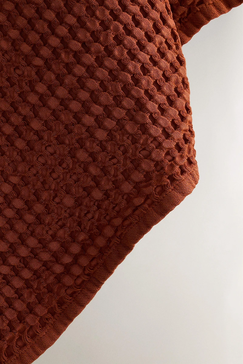 WAFFLE-KNIT COTTON KITCHEN TOWEL X COLLAGERIE