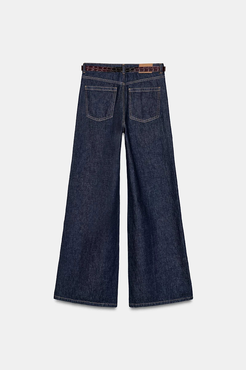 Z1975 WIDE LEG BELTED JEANS