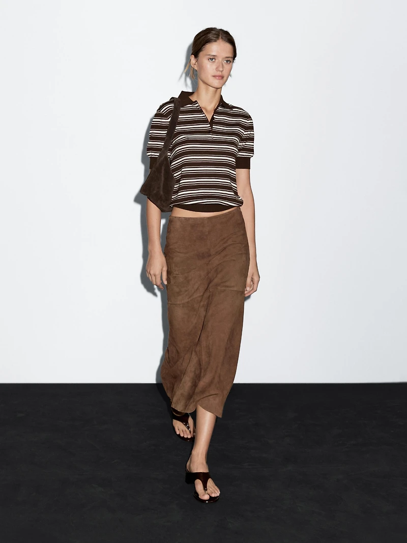 100% cotton polo shirt with striped details