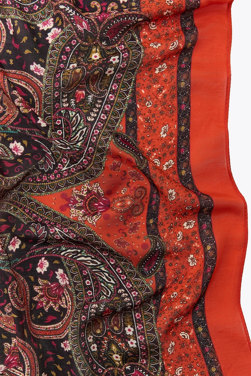 FOULARD IMPRIMÉ AVEC SOIE