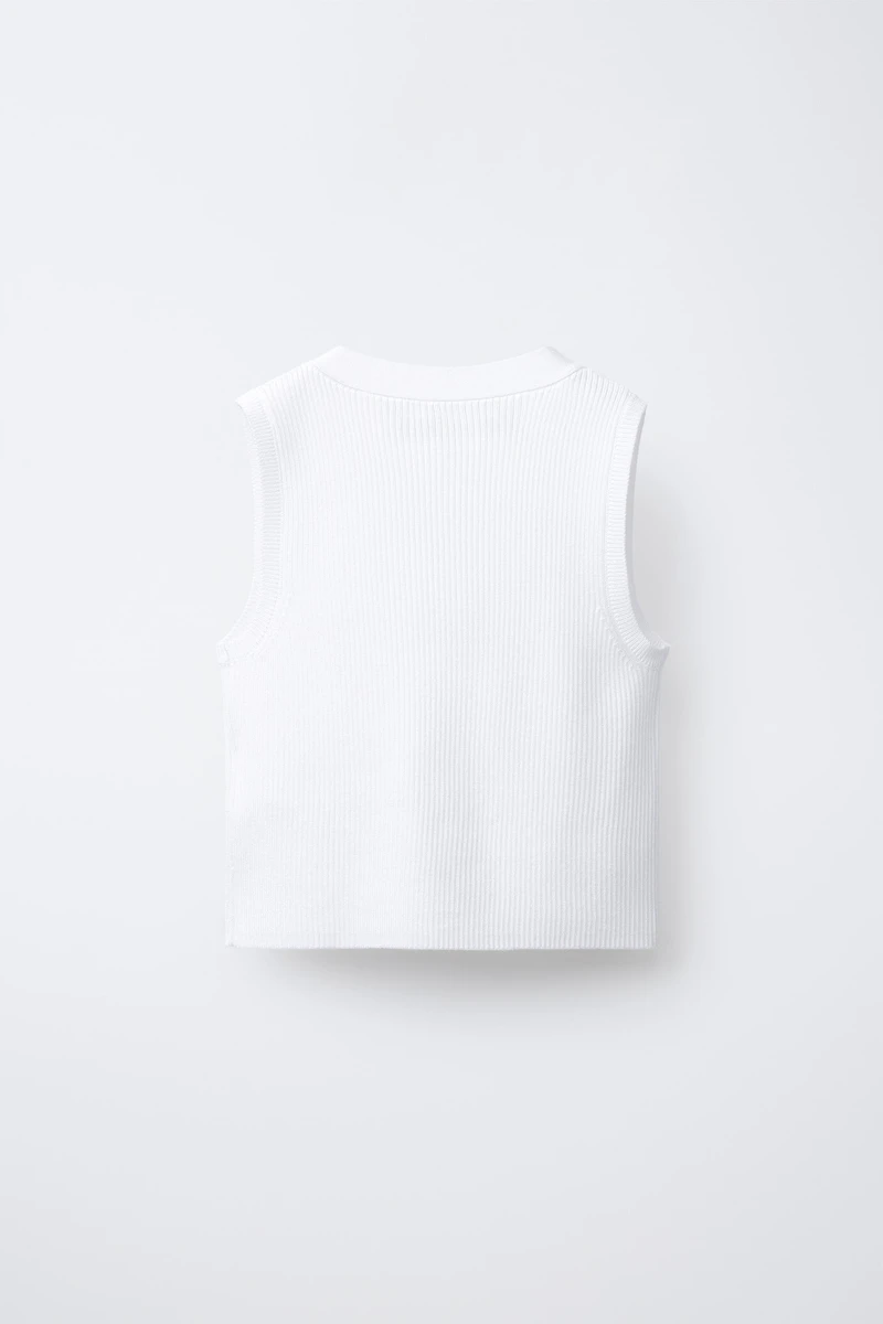 BOW KNIT VEST