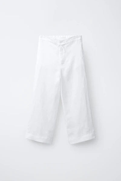 100% LINEN STRAIGHT PANTS