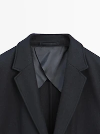 Veste de costume en laine mélangée