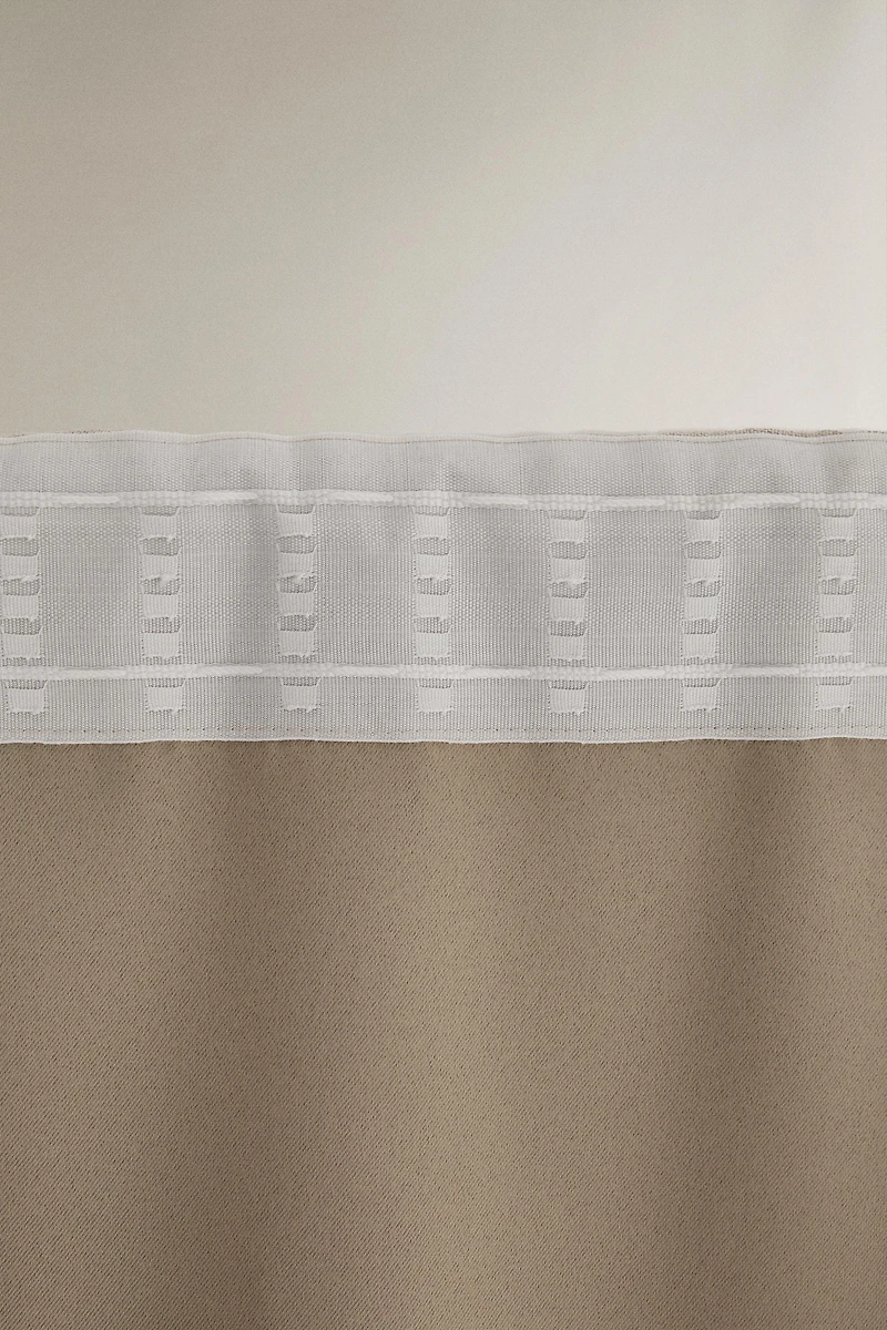 LIGHT BEIGE BLACKOUT CURTAIN