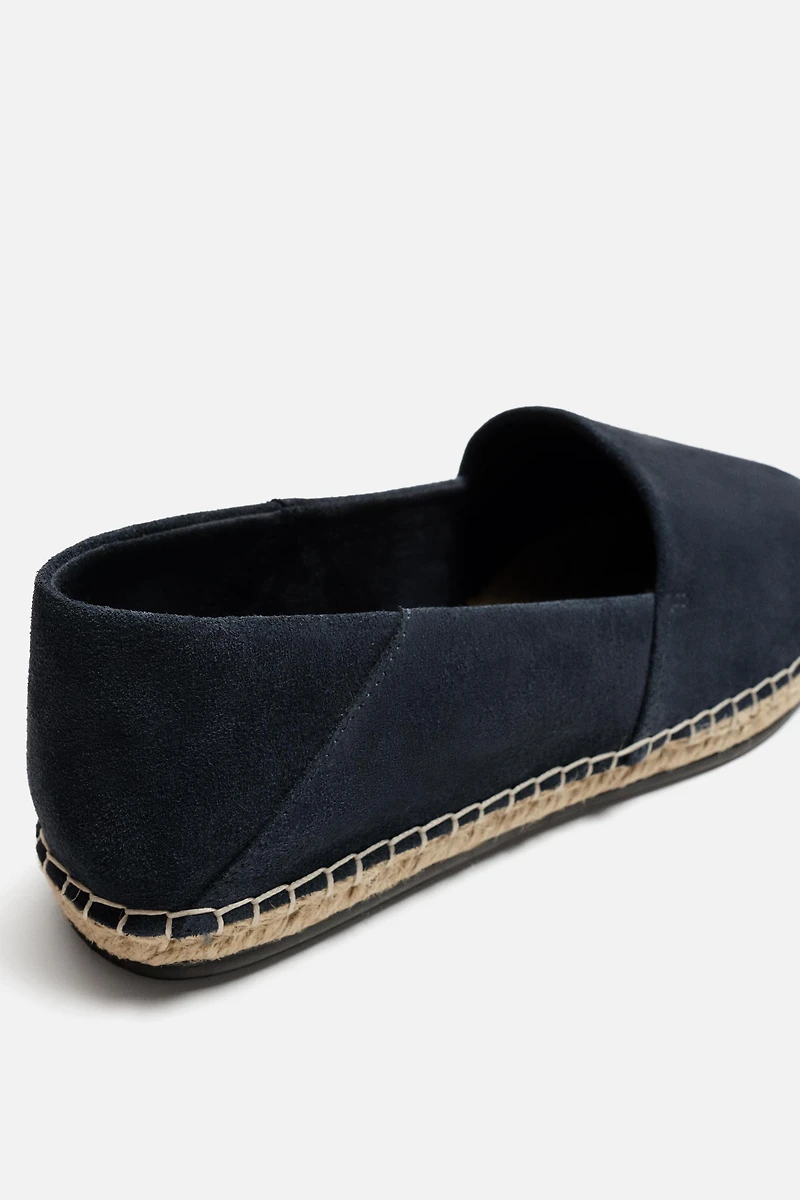 LEATHER ESPADRILLE