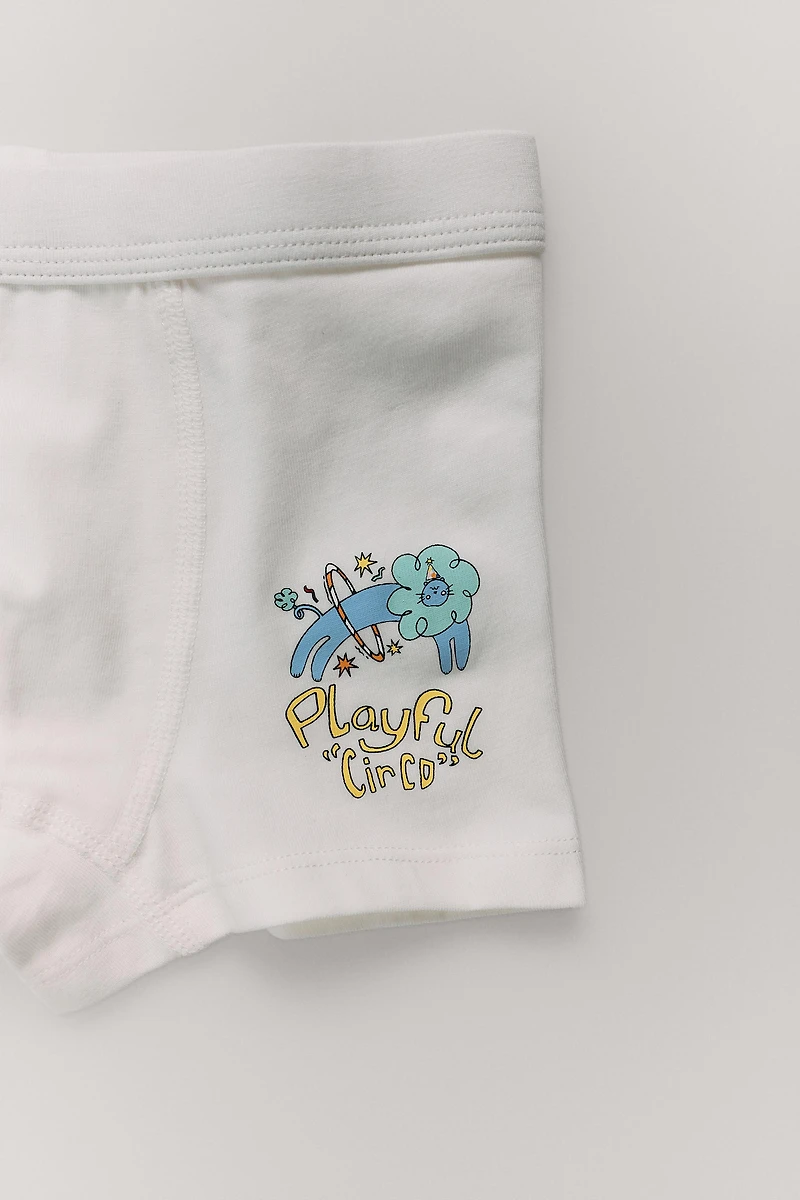 2-6 YEARS / FIVE-PACK OF CIRCUS BOXERS
