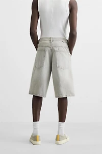 BAGGY FIT DENIM BERMUDA SHORTS