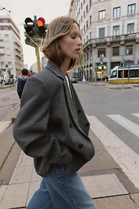 OVERSIZED DOUBLE BREASTED BLAZER