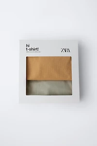 TWO-PACK OF RAGLAN SLEEVE LOGO T-SHIRTS