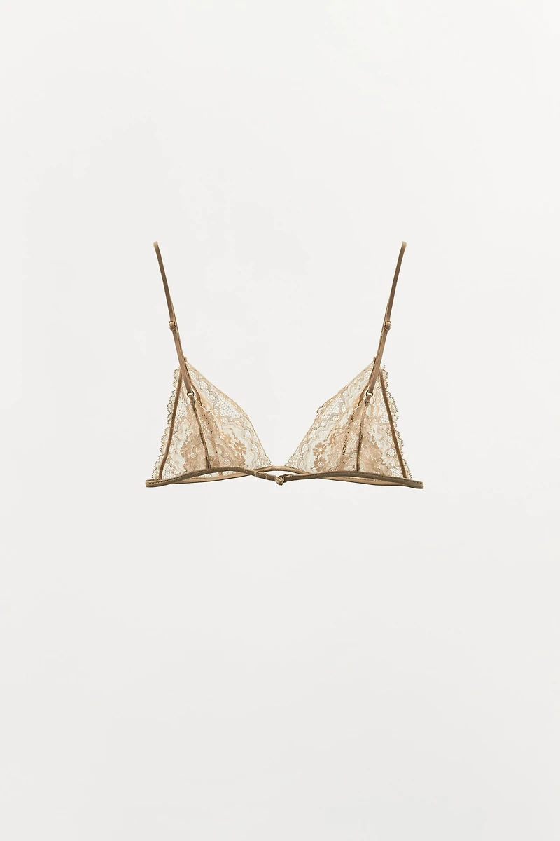 LACE TRIANGLE BRA