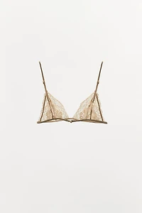 LACE TRIANGLE BRA