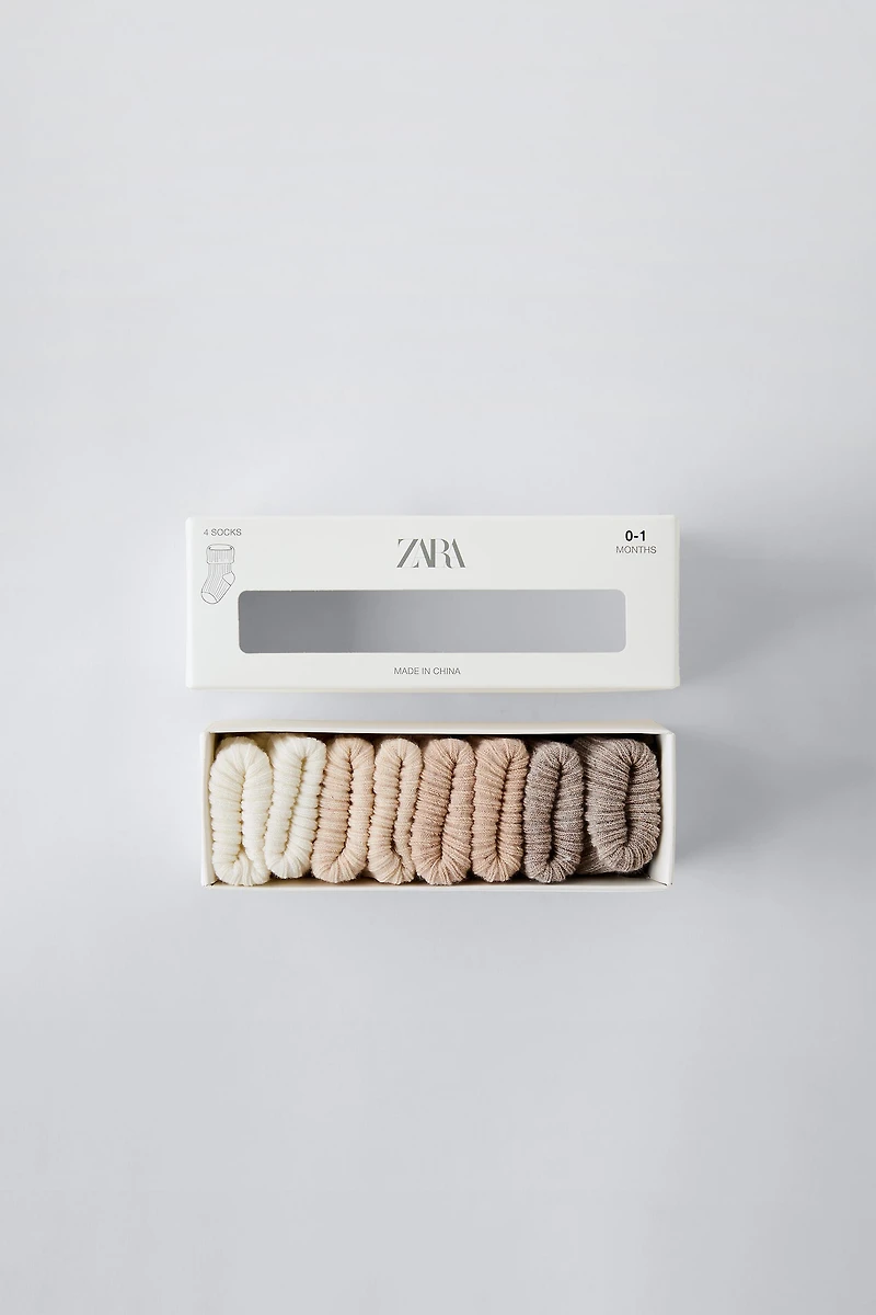 FOUR-PACK OF COLORFUL SOCKS