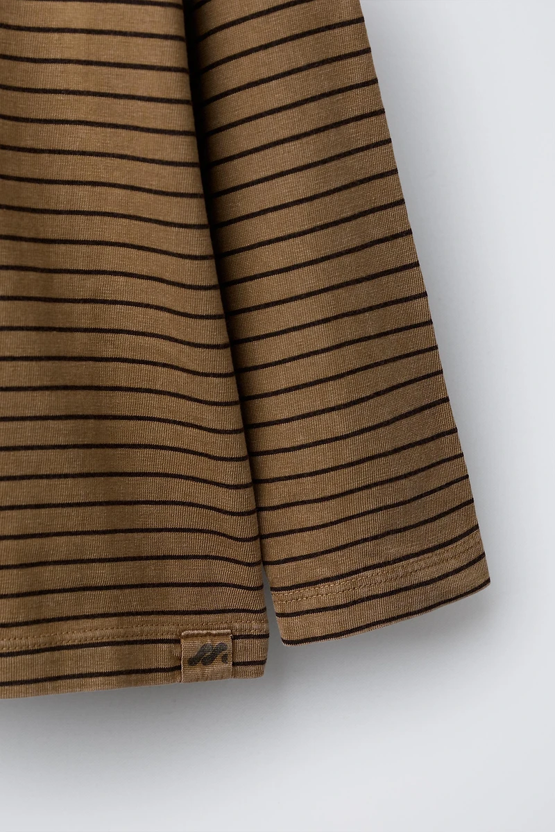 STRIPED LOGO T-SHIRT