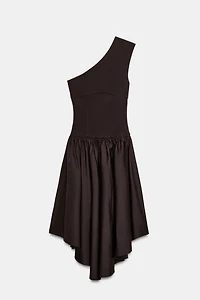ROBE ASYMÉTRIQUE BIMATIÈRE