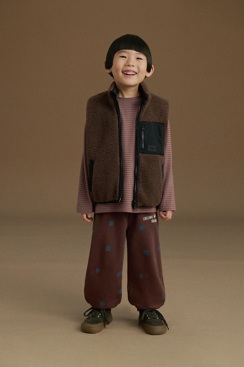 GILET RÉVERSIBLE EFFET MOUTON