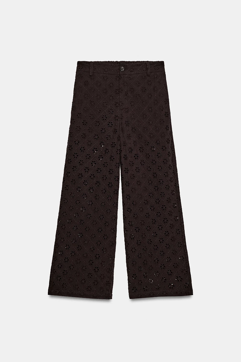 CULOTTES WITH OPENWORK EMBROIDERY