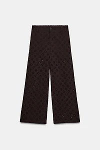 CULOTTES WITH OPENWORK EMBROIDERY