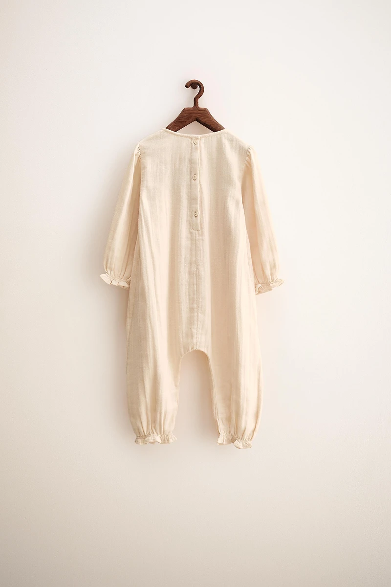 ZARA TIMELESS - EMBROIDERED LONG JUMPSUIT