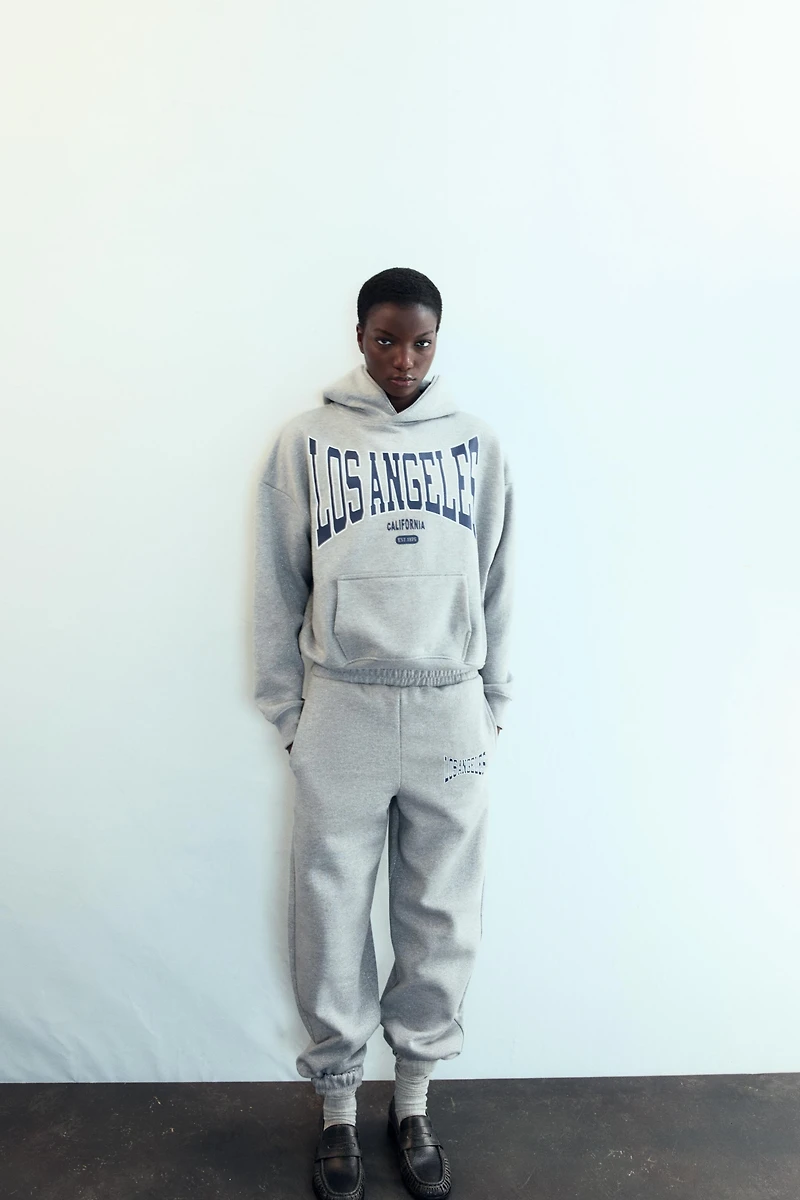 SHINY TEXT SWEATSHIRT