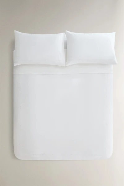 LINEN HEMSTITCHED DUVET COVER