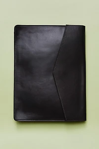 LEATHER DOCUMENT CLUTCH