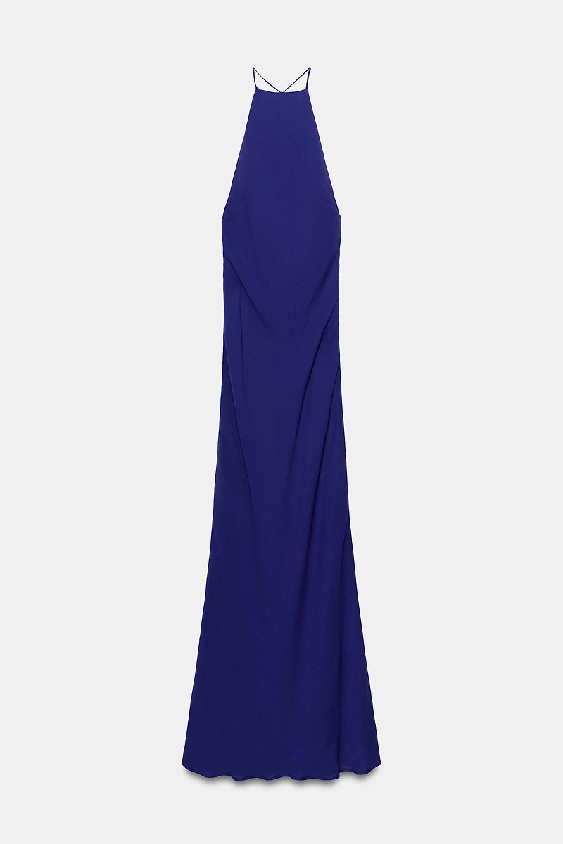 LONG HALTER DRESS