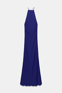 LONG HALTER DRESS