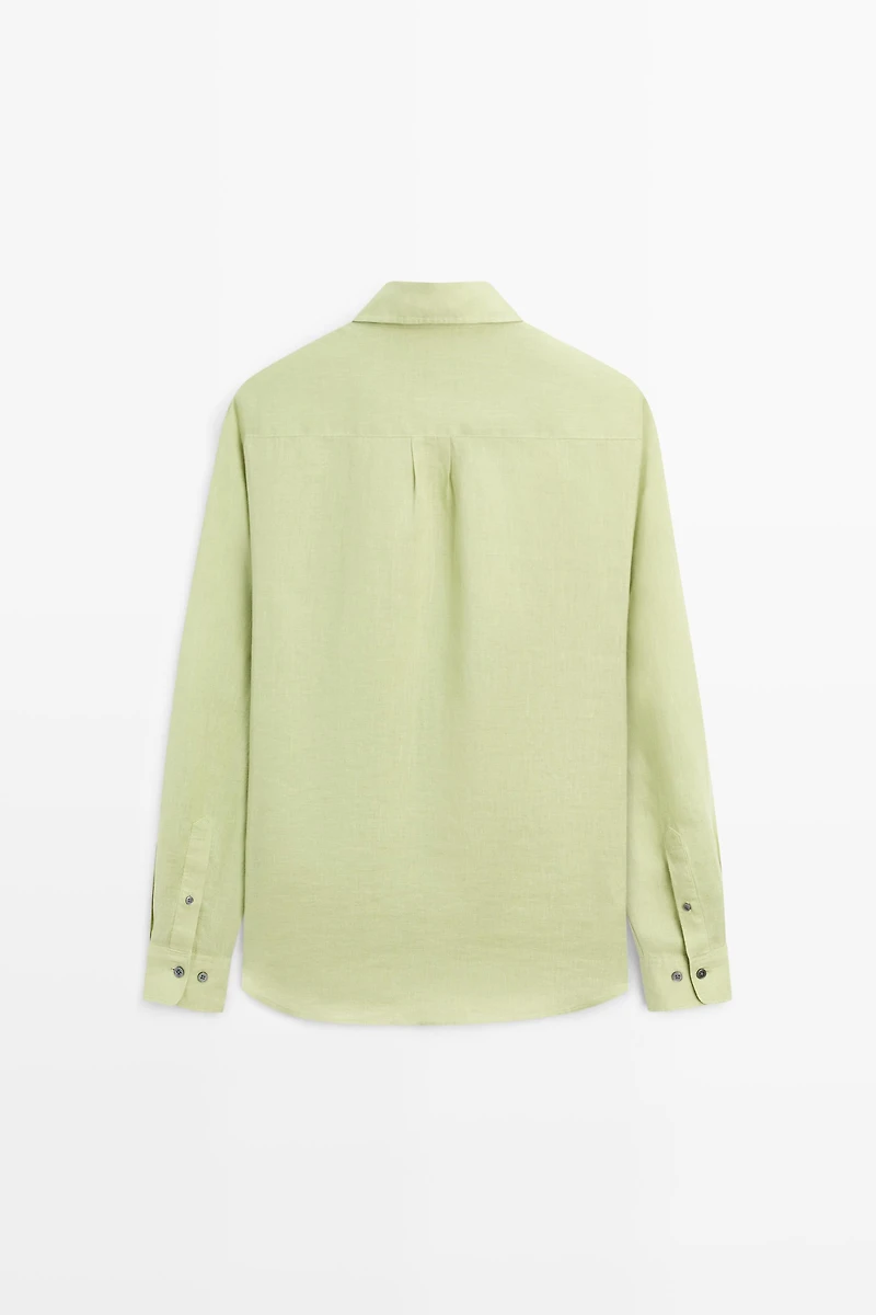 100% linen regular fit shirt