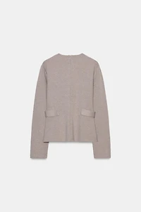 TOP EN SERGÉ À BOUTONS