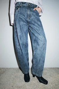 ZW COLLECTION BALLOON HIGH-WAIST JEANS
