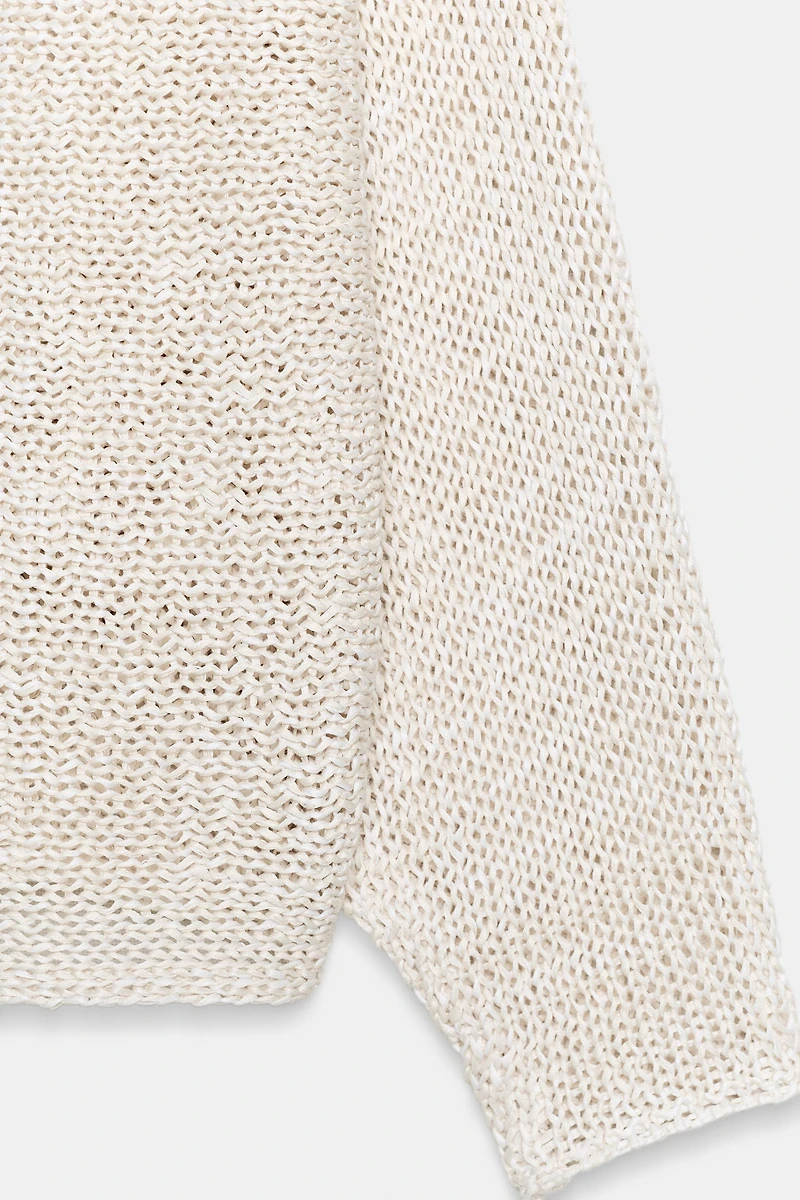 PULL EN MAILLE À MANCHES AMPLES