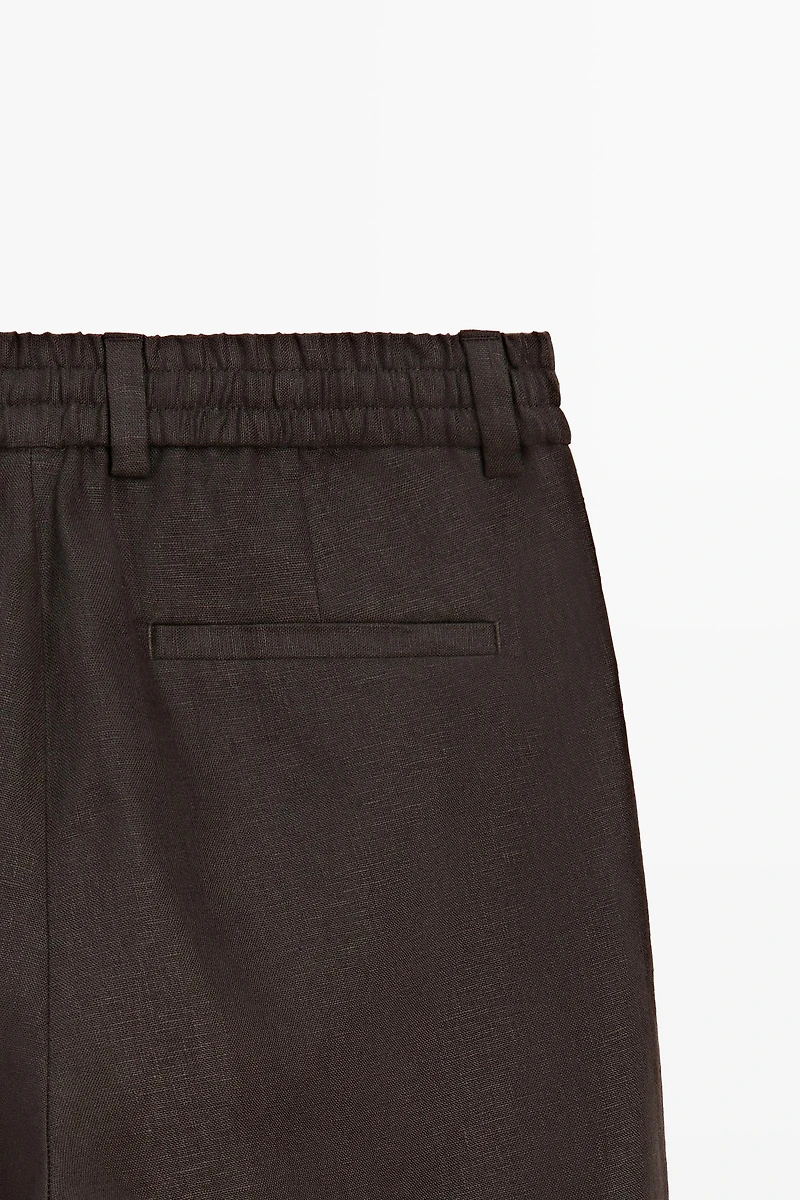 Total look 100% linen pants
