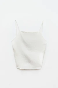 LINEN STRAPPY TOP