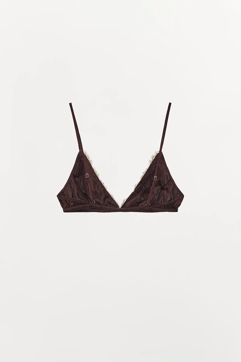 SILK LACE BRALETTE