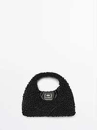 Mini bag with beading